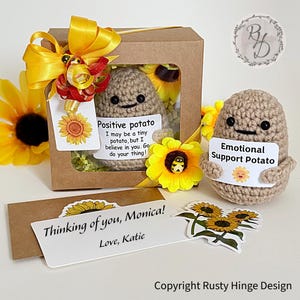 ひまわりビーポテトギフトボックス（手書きカード付き）