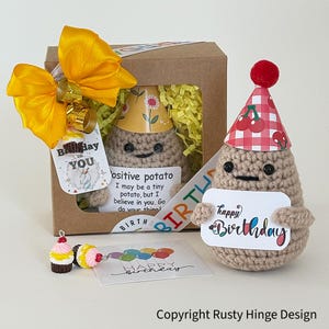Birthday Potato Gift Box with Personalized Card