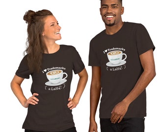 I Heart Trademarks a Latte Short-Sleeve Unisex T-Shirt