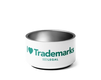 I Heart Trademarks Pet Bowl