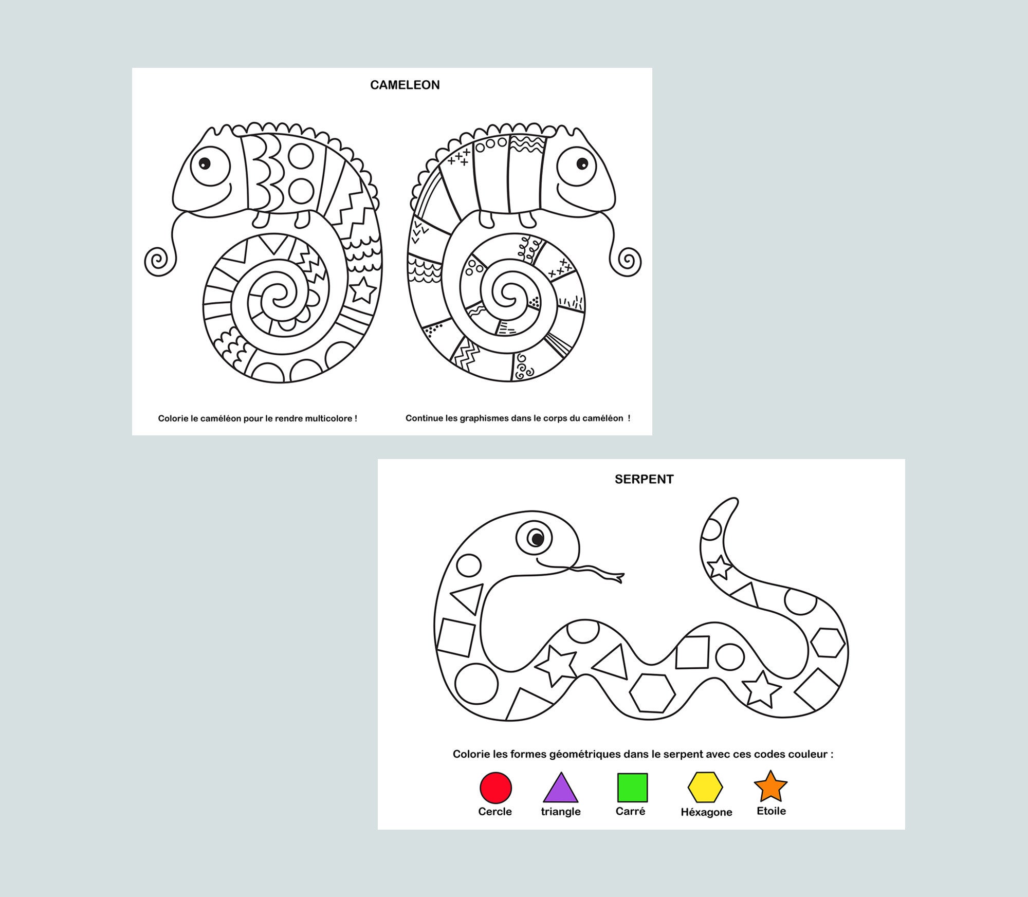 Coloriages et dessins pédagogiques créatifs et ludiques pour  Etsy