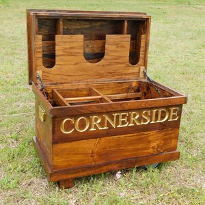 Wooden Tack Trunk (Travel Trunk)