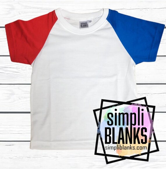 American Raglan Sublimation Shirt - Etsy