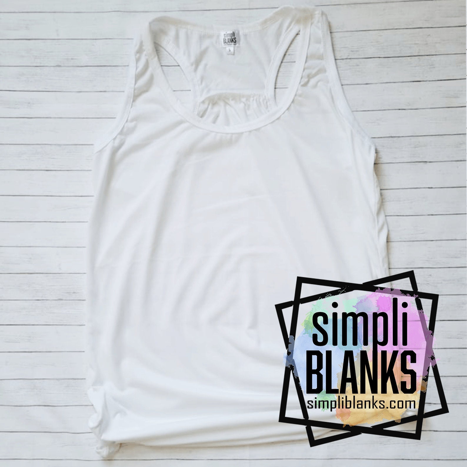 White Sublimation Tank Top
