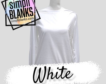 LS- WHITE UNISEX sublimation shirt