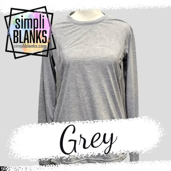 sublimation on grey shirt