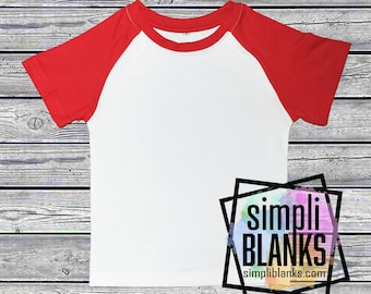 SS- RED Raglan Sublimation Shirt