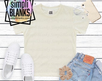 Cream Shirt Mockup womens | Etsy
