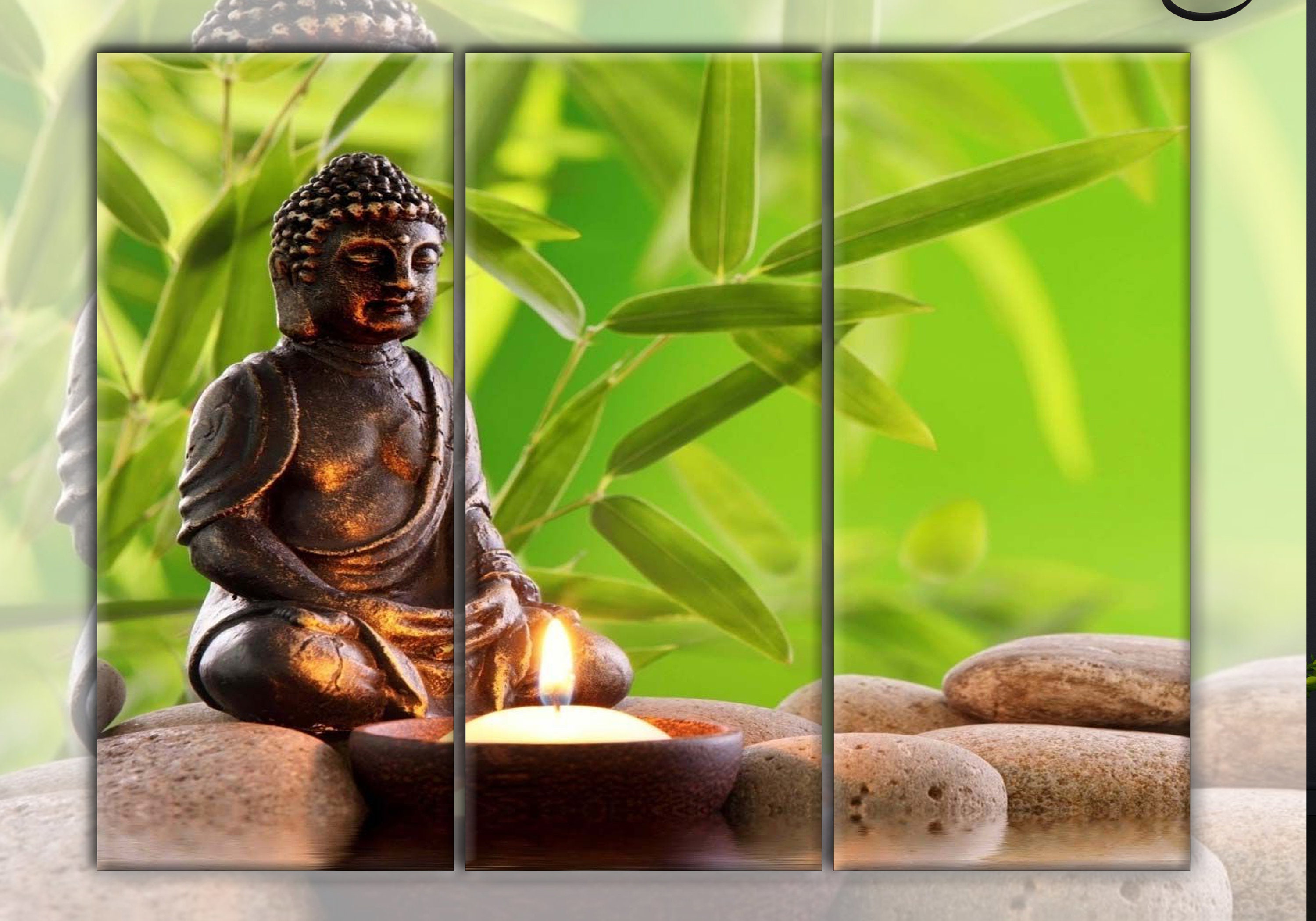 Buddha Wall Art Fabric Wall Art Beautiful wall art Panel art Etsy