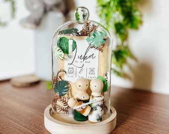 Cloche personnalisable/Cadeaux Naissance & Baptême - Jungle