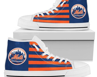 Mets converse shoes | Etsy