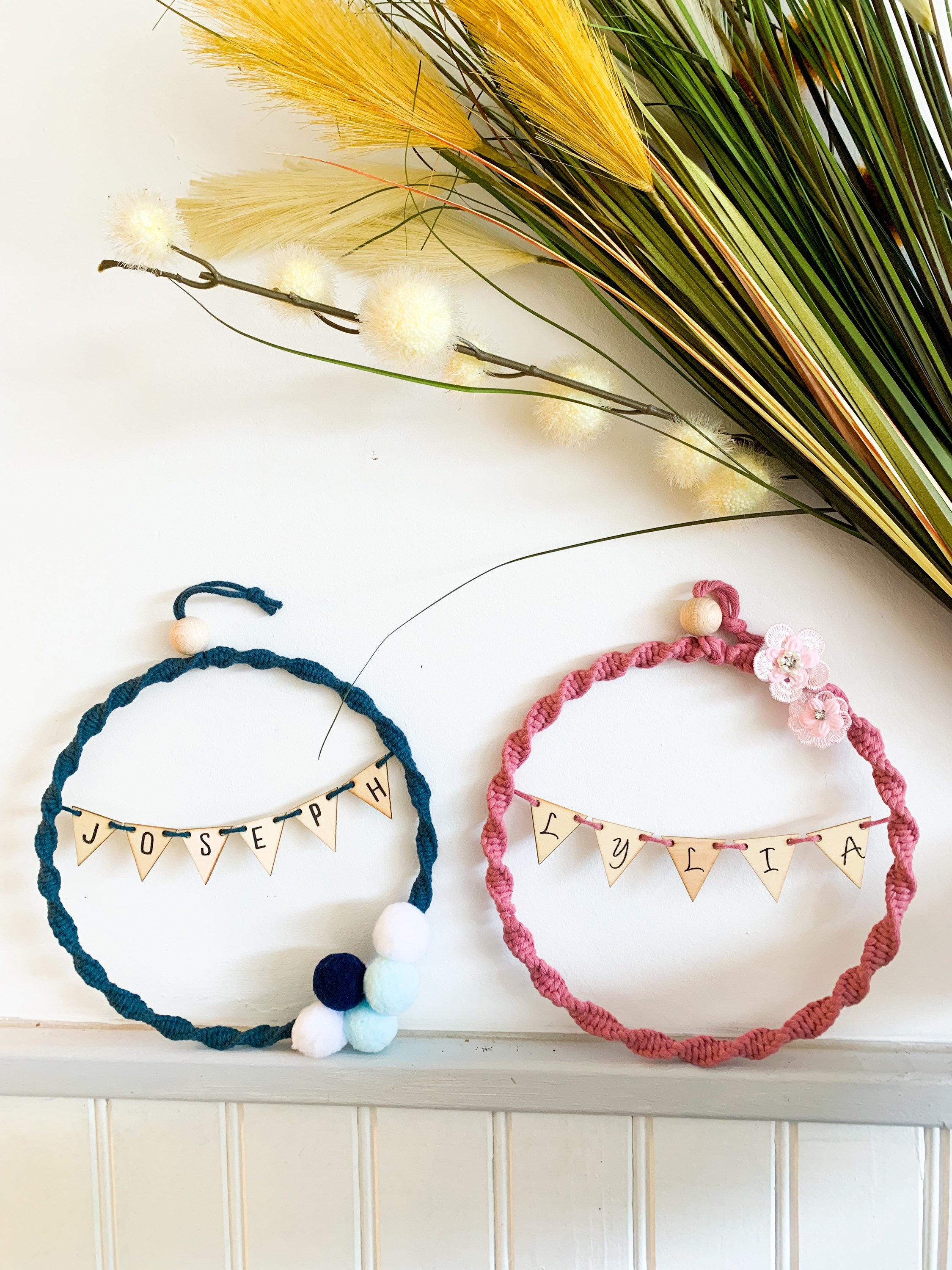 Couronne en Macramé Personnalisée