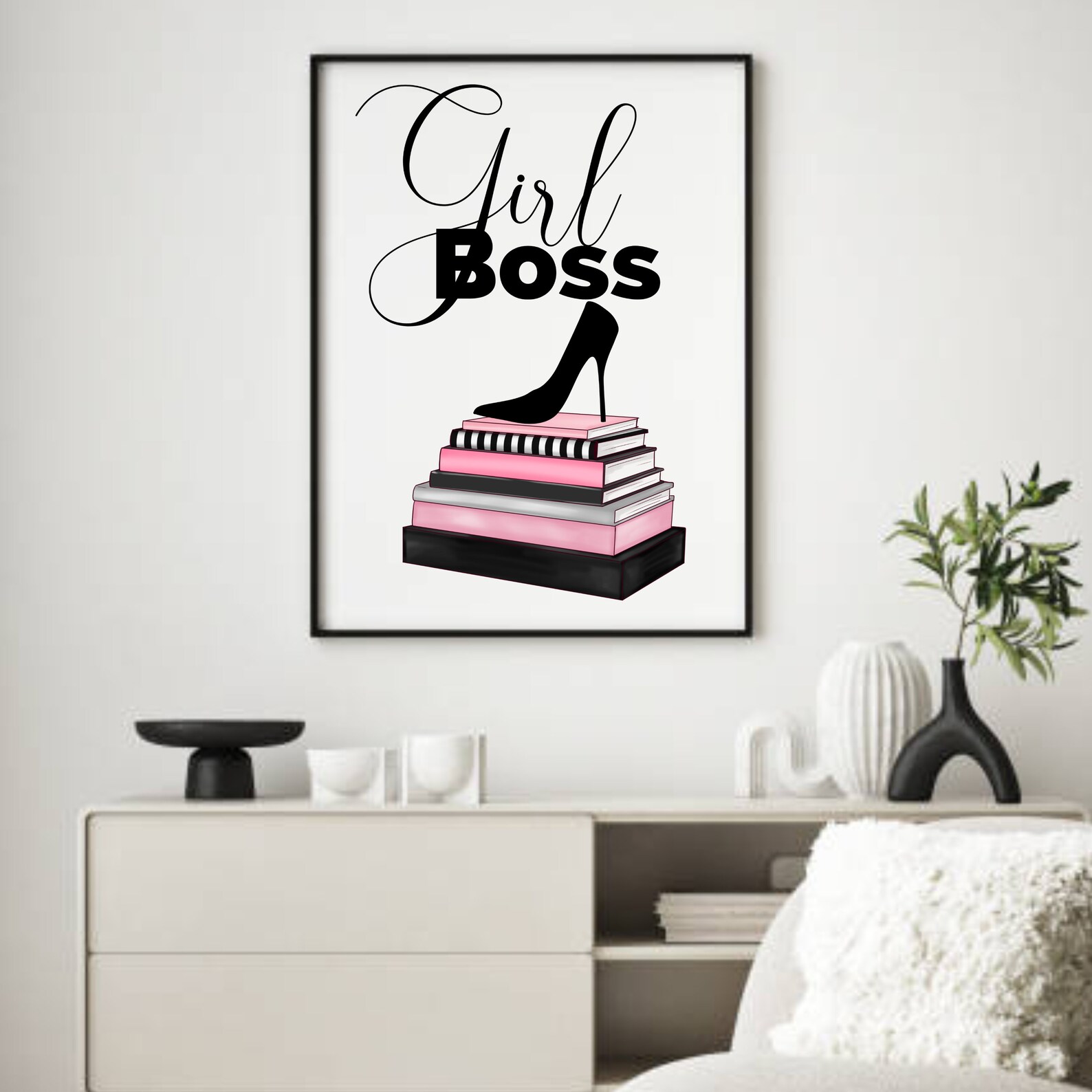 Girl Boss Printable Wall Art Girl Boss Print Boss Babe Etsy