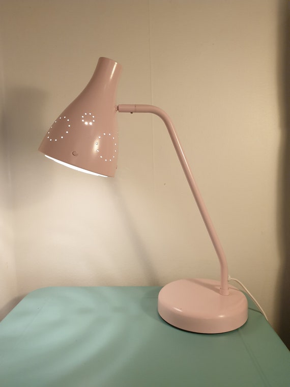 Set Of 3 Vintage Ikea Lamps Light Pink, Pink Desk Light Ikea
