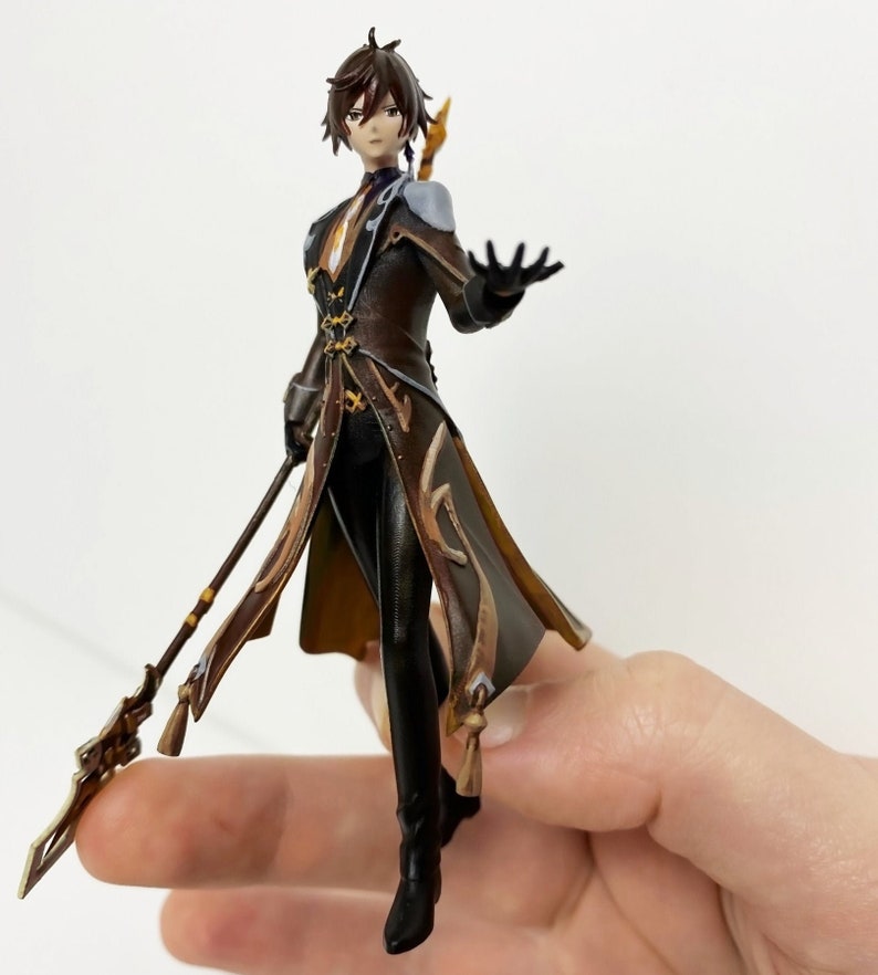 genshin impact zhongli figurine