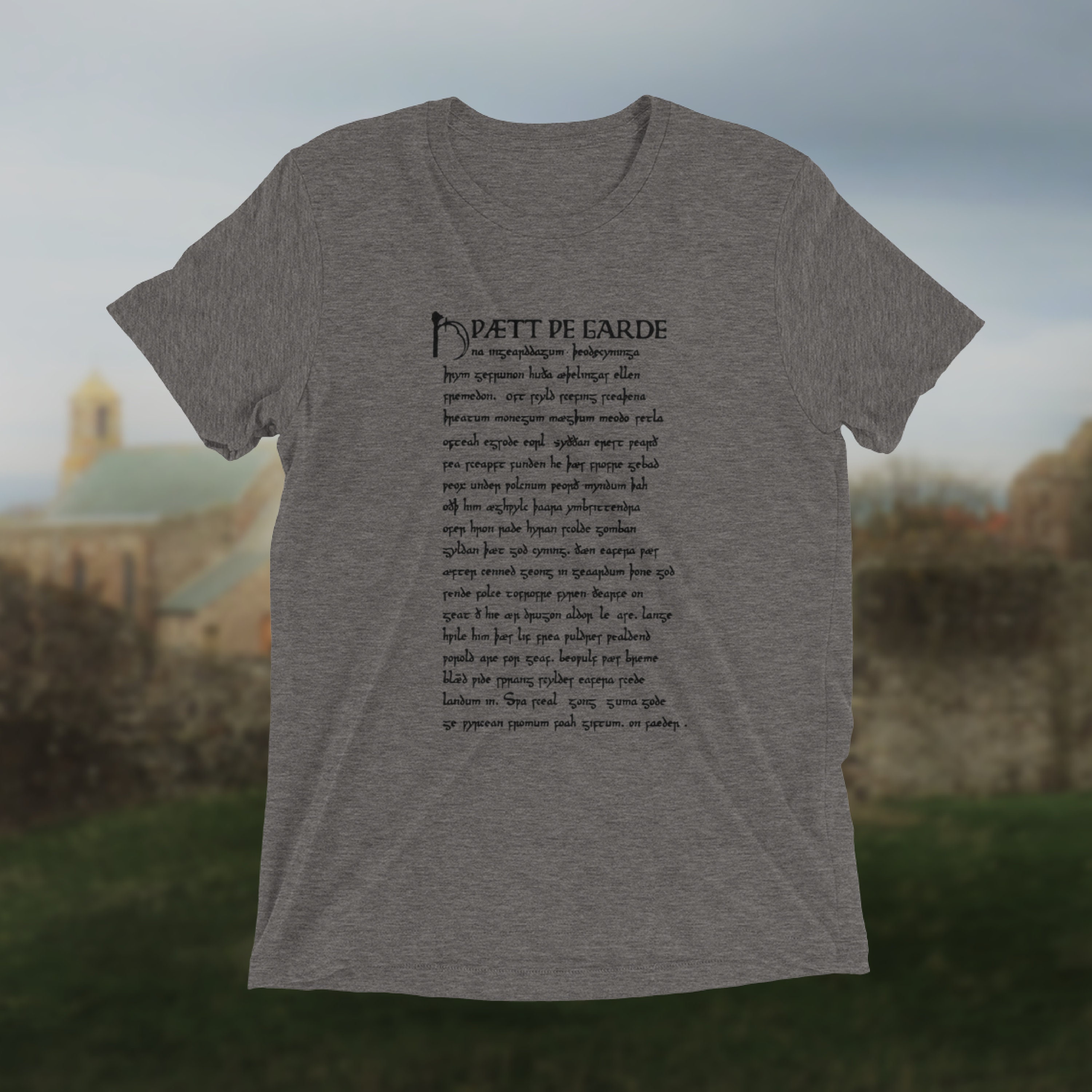 Beowulf Prologue Tshirt, Unisex Triblend Etsy