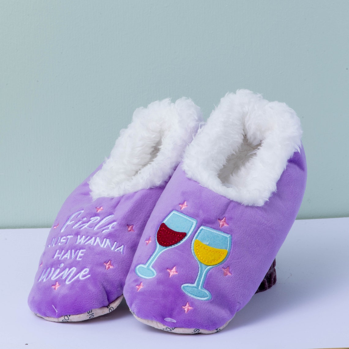 Ladies Super Soft Textured FurLike Fabric Snoozies Slippers Etsy