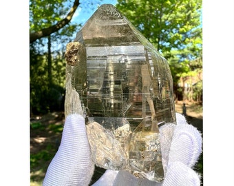 Very Fine Himalayan Smoky Quartz with Chlorite and Rutiles - Top Grade Healing Crystal - 228g