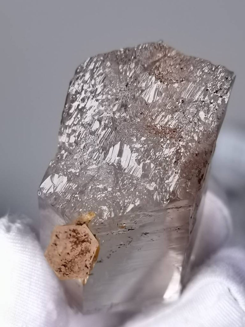 Himalayan Clear Quartz from Hashopi Mine/Self Healed Roots/Blue Needles Quartz/Highest Quality & Best Clarity/Bridge Quartz - 67g image 9