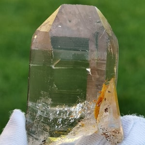 Himalayan Clear Quartz from Hashopi Mine/Self Healed Roots/Blue Needles Quartz/Highest Quality & Best Clarity/Bridge Quartz - 67g image 4