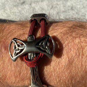 Viking bracelet with Thor hammer