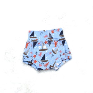 Sailor Bummies: High Waist Baby Bloomers