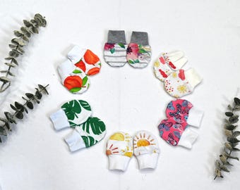 Manoplas antiarañazos para bebé/Manoplas para recién nacido/Guantes antiarañazos/Cubremanos de algodón suave para bebé/Regalo para recién nacido
