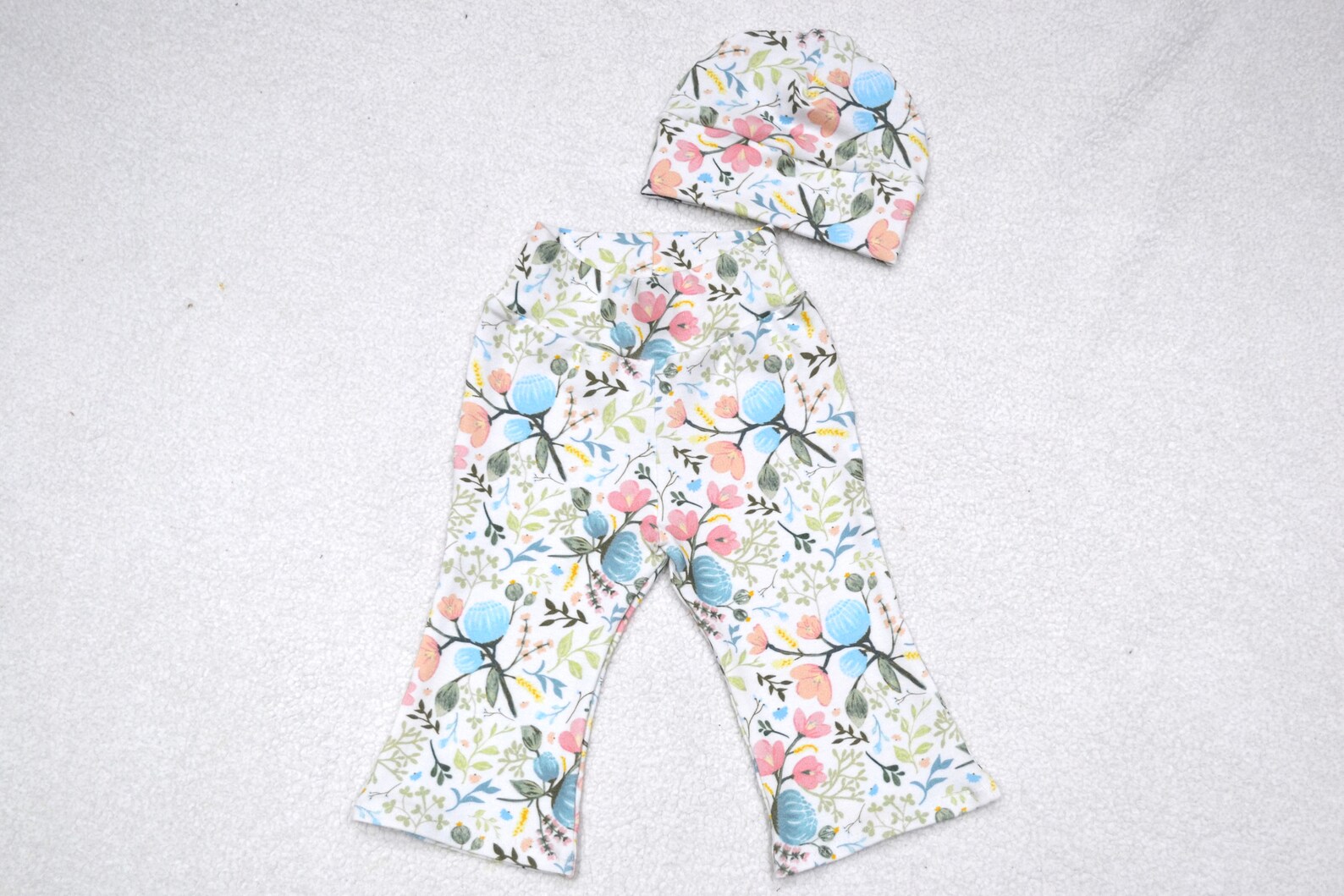 Floral Baby Bell Bottom Pants/ Baby Girl Pants/baby Pants/baby Etsy
