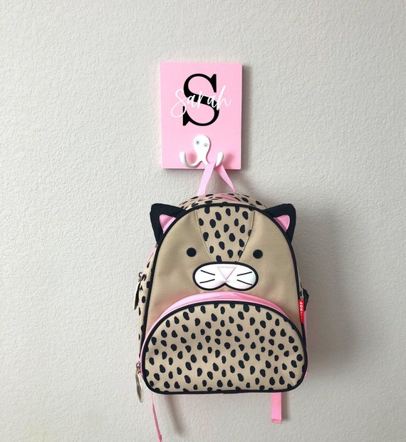 Personalized Kids Backpack Hook Kids Towel Hook Kids Coat Etsy
