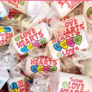 Swizzzels Mini Love Heart Sweets valentine&#39;s, weddings, party&#39;s, favors etc