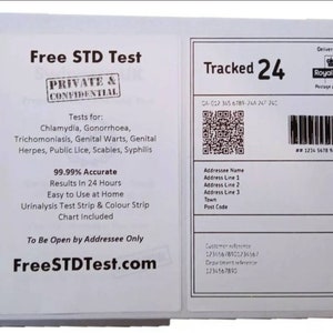 April Fools Prank - Post Prank Joke - STD Test Box - Includes Sweets