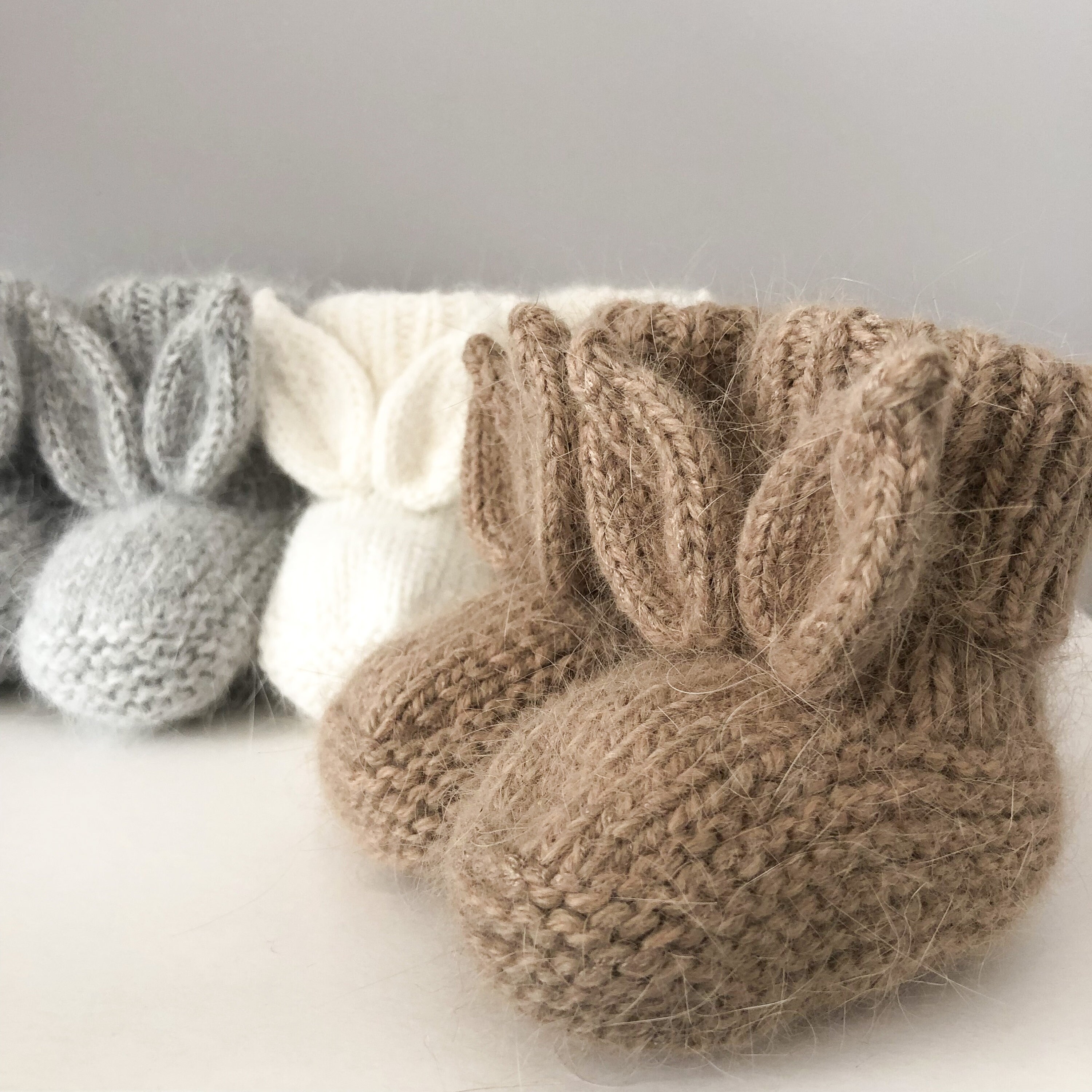 Chaussons pour bébé en cuir souple de Lapin Coquin