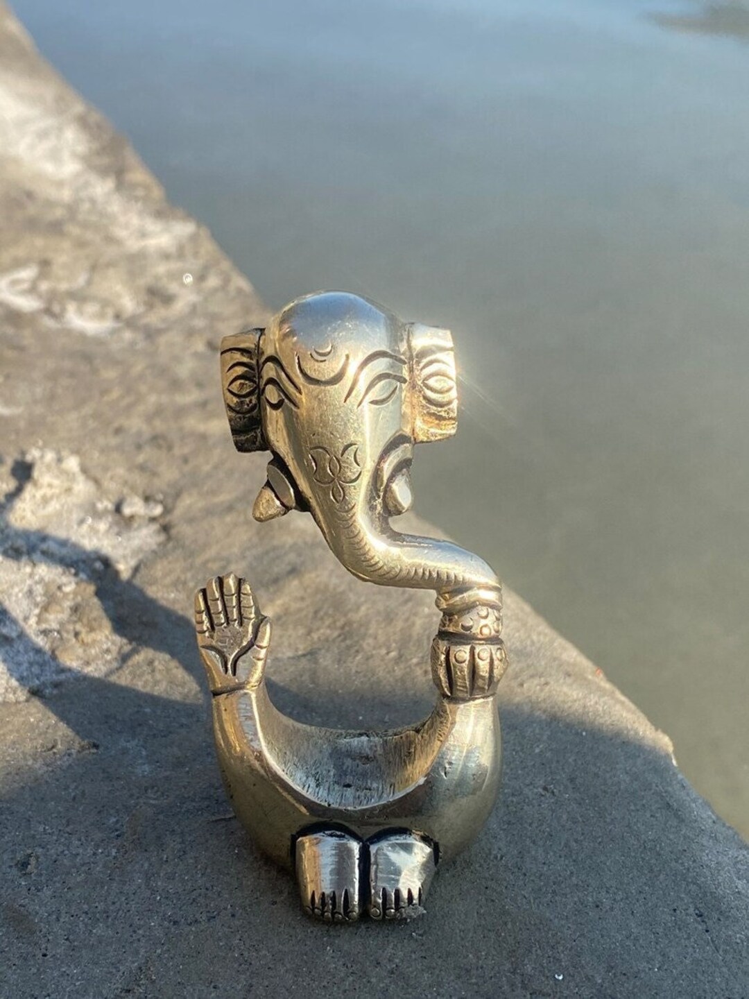 Estatua de Ganesha Estatua de Ganesh de latón Escultura Etsy España