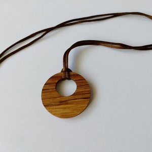 Zebrano Holz Halskette