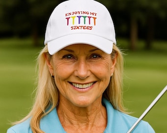 Funny 60th Birthday Golf Cap for Women – Gift for 60 Year Old Golfer, Mum, Grandma – Milestone Birthday Hat for Her