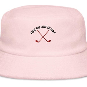 Fore The Love of Golf Embroidered Bucket Hat, Trendy Golf Lover Cap, Golfing Hat, Custom Embroidered Golf Cap, Golf Apparel Gift