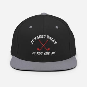 It Takes Balls Golf Embroidered Hat, Trendy Golf Lover Cap, Modern Adjustable Golfing Hat, Custom Embroidered Golf Cap, Golf Apparel Gift