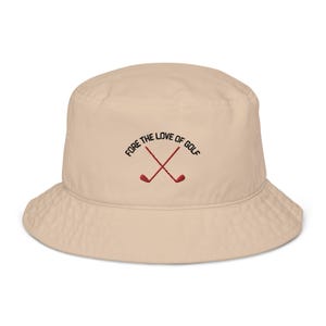 Fore The Love of Golf Embroidered Bucket Hat, Trendy Golf Lover Cap, Golfing Hat, Custom Embroidered Golf Cap, Golf Apparel Gift