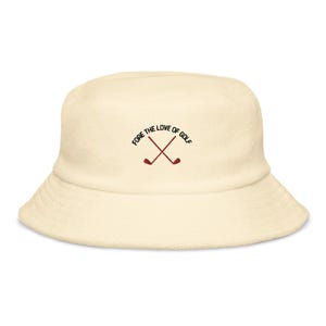 Fore The Love of Golf Embroidered Bucket Hat, Trendy Golf Lover Cap, Golfing Hat, Custom Embroidered Golf Cap, Golf Apparel Gift