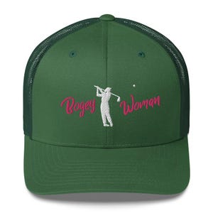 Bogey Women Golf Embroidered Hat, Trendy Golf Lover Cap, Modern Adjustable Golfing Hat, Custom Embroidered Golf Cap, Golf Apparel Gift