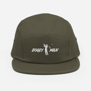 Bogey Man Golf Embroidered Hat, Trendy Golf Lover Cap, Modern Adjustable Golfing Hat, Custom Embroidered Golf Cap, Golf Apparel Gift