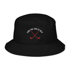 Fore The Love of Golf Embroidered Bucket Hat, Trendy Golf Lover Cap, Golfing Hat, Custom Embroidered Golf Cap, Golf Apparel Gift
