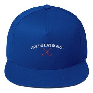 Fore The Love of Golf Embroidered Hat, Trendy Golf Lover Cap, Modern Adjustable Golfing Hat, Custom Embroidered Golf Cap, Golf Apparel Gift