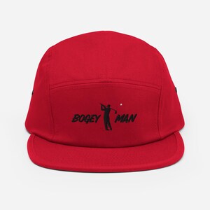 Bogey Man Golf Embroidered Hat, Trendy Golf Lover Cap, Modern Adjustable Golfing Hat, Custom Embroidered Golf Cap, Golf Apparel Gift