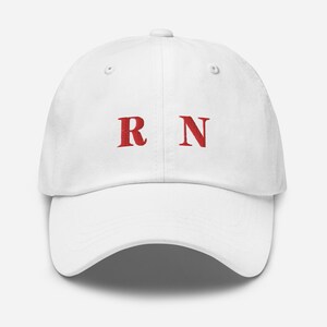 Registered Nurse Baseball Cap, Gift for Nurse, Nurse Birthday Cap, Embroidered RN Cap