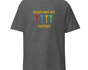 Funny 40th Birthday Golf Shirt for Men – Gift for 40 Year Old Golfer, Dad, Grandpa – Milestone Birthday Tee for Him