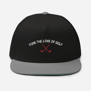 Fore The Love of Golf Embroidered Hat, Trendy Golf Lover Cap, Modern Adjustable Golfing Hat, Custom Embroidered Golf Cap, Golf Apparel Gift