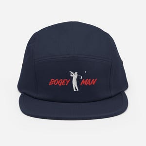 Bogey Man Golf Embroidered Hat, Trendy Golf Lover Cap, Modern Adjustable Golfing Hat, Custom Embroidered Golf Cap, Golf Apparel Gift