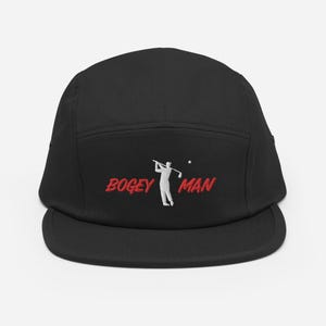 Bogey Man Golf Embroidered Hat, Trendy Golf Lover Cap, Modern Adjustable Golfing Hat, Custom Embroidered Golf Cap, Golf Apparel Gift