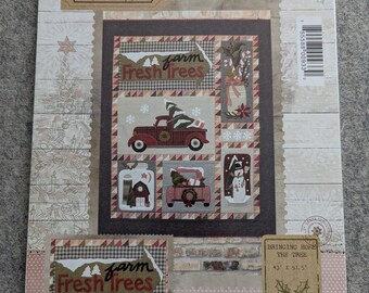 Bringing Home the Tree Christmas Printed Applique Quilt Pattern by Buttermilk Basin Design Company
